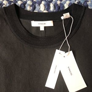 Vince linen-blend top NWT